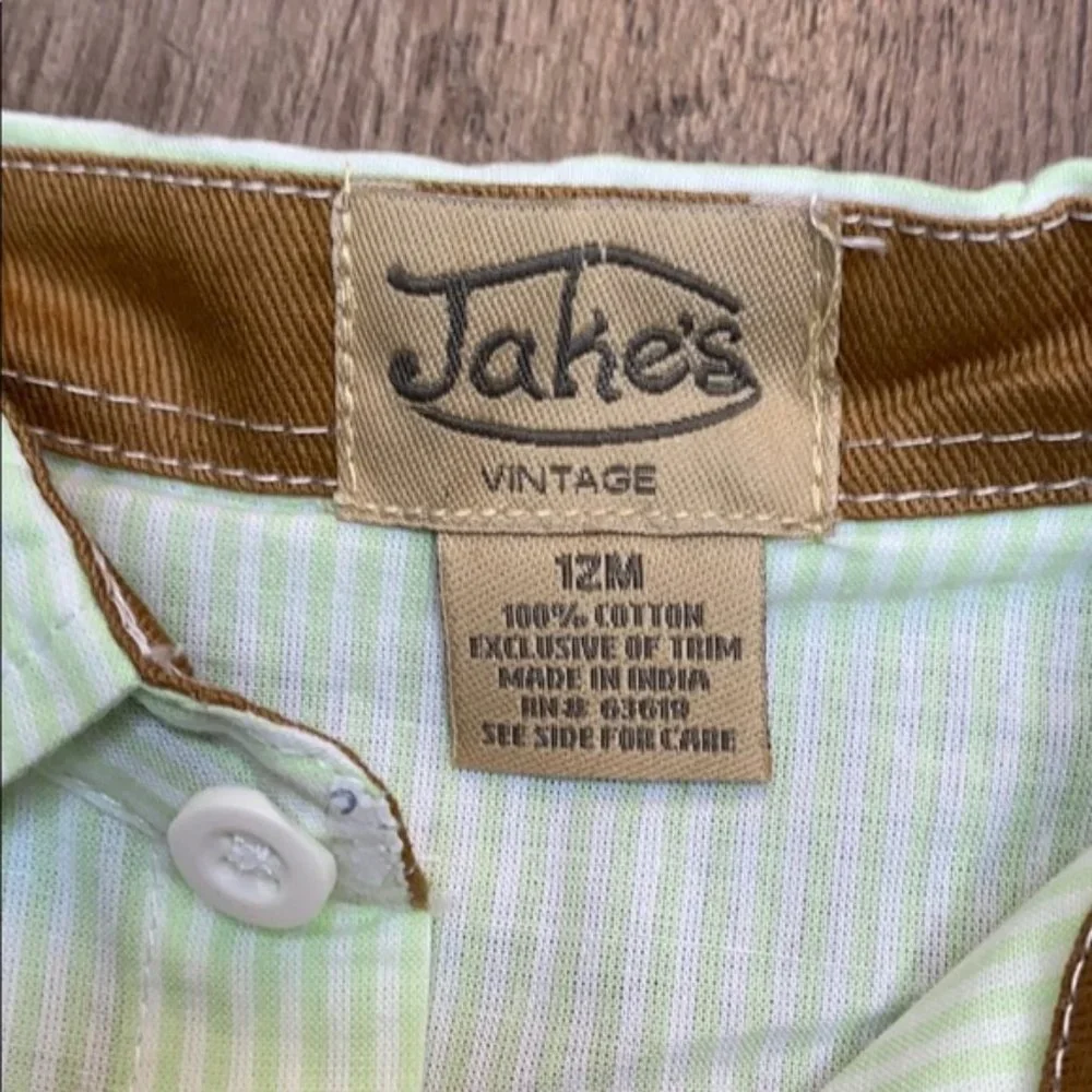 Jake's Vintage Boy's Matching Shirt/Pant Set (12M)